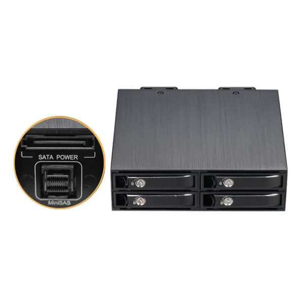 Unestech 4x2.5in Hard Disk to 5.25in Optibay SSD Hdd Mobile Rack for 2.5in Hard Drive Enclosure SFF-8643 photo-5