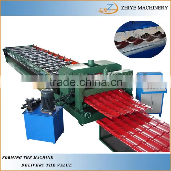 Glavanized Steel Roofing Step Sheets Cold Forming Production Line/metal Glazed Roof Sheet Making Machine photo-6