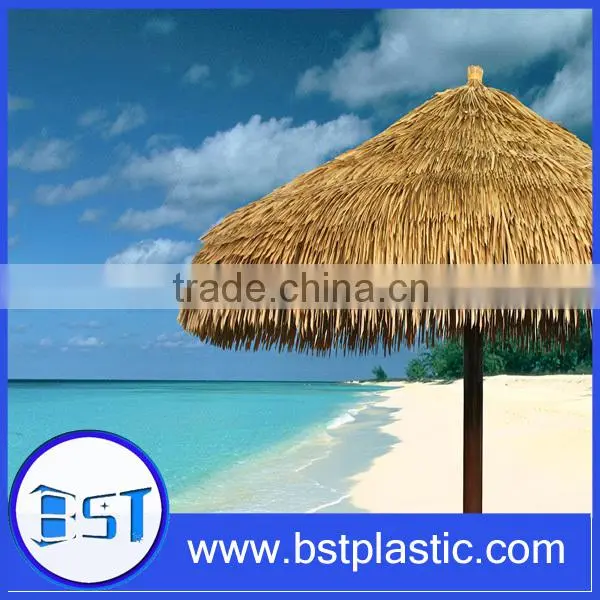Cheap Decoration Artificial Thatch,/fire Resistant Plastic Thatch Roof