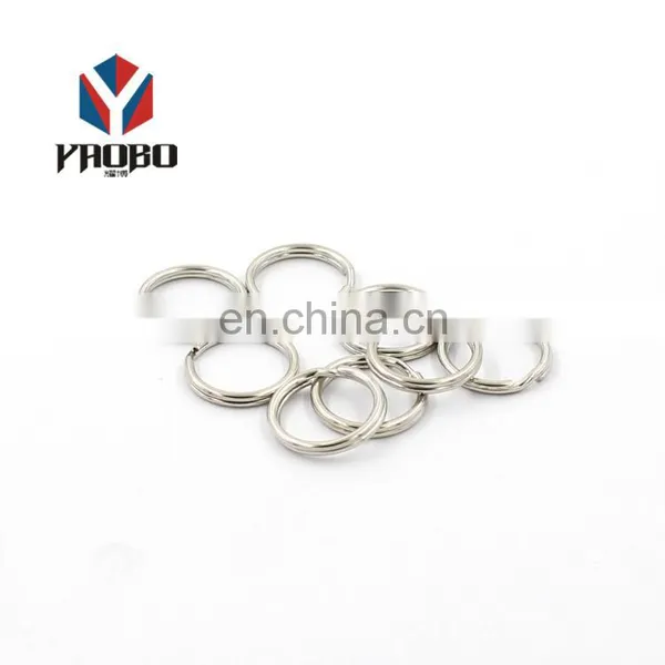 25mm Custom Blank Stainless Steel Round Edge Split Keyring Key Ring photo-5