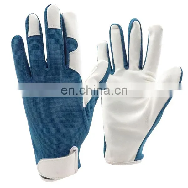 Wholesale Cheap Household Wear Resisting Sheepskin Leather Working Safety Gardening Gloves For Women photo-5