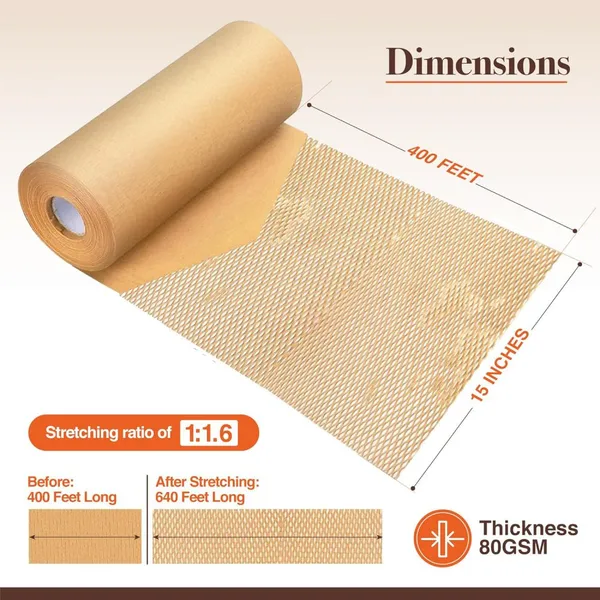 Wholesale Honeycomb Paper for Packing and Wrapping, Width 30cm(12