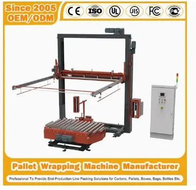 Inline/Oneline Wrapping Machine Manufacturer Automatic Film Packing Strapping/Stretch