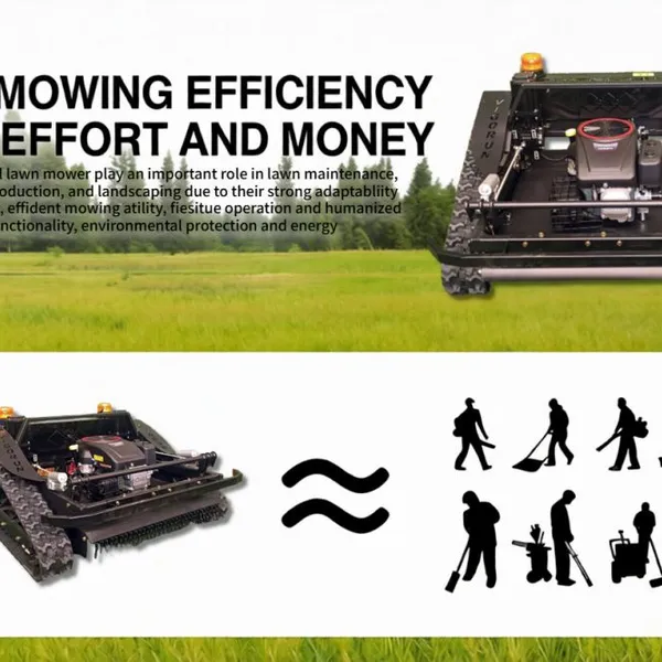 CE Approved Lawn Mower Robot Wireless VTLM800 800mm Cut 60° Slope With Loncin 452cc Engine photo-4