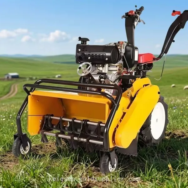 Kelesen  Diesel Engine/Gasoline weeder machine 4 Wheel Multi Functional Accessories Garden Use 50cm/60cm Width
