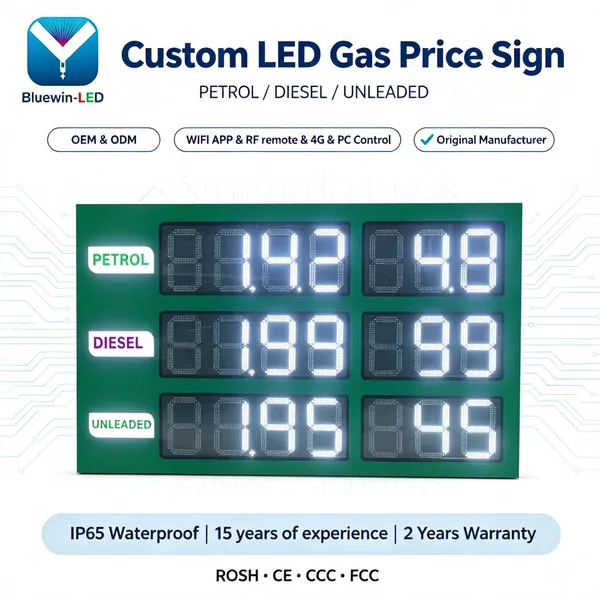 8inch Outdoor IP65 Outdoor Led Gas Pirce Sign photo-5