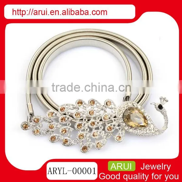 Fahion Adjustable Sexy Belly Chain Sapphire Peacock Waist Chain photo-2