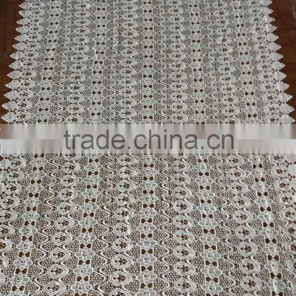 2016 Embroidery Polyester Lace Milk Silk Full Lace Fabric For Garment Accessory photo-6
