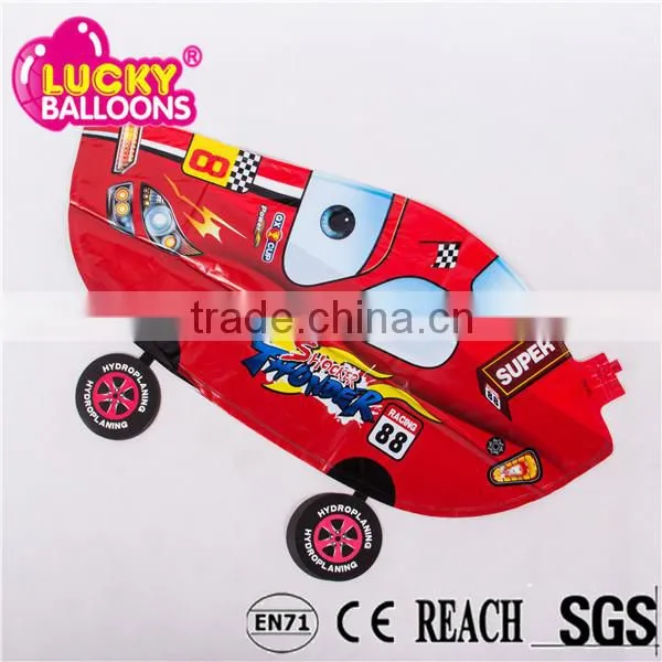 China Balloon Factory EN71approved Red Cartoon Car Shaped Foil Balloons photo-4