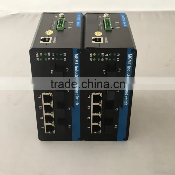 Industrial Fiber Media Converter 4*10/100M Base-TX and 2*100M Base-FX photo-4