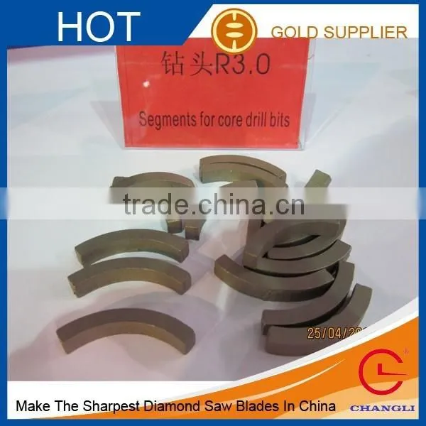 DIAMOND SEGMENTS FOR DIAMOND CORE DRILL BITS photo-3