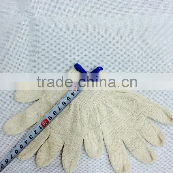 Weight High Quality 10G Bleached White Safety Working Short Fingers Gloves