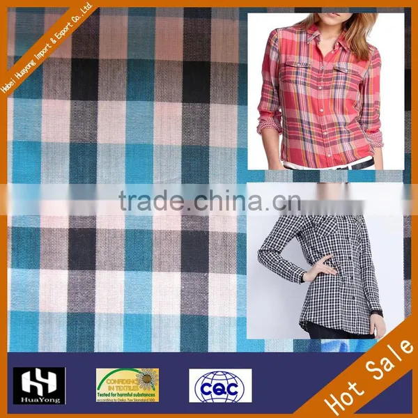 Combed Yarn Dyed Type and Check Plaid Item Type Shirt Fabric photo-3