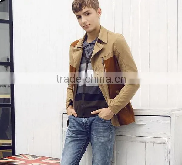 Customized Most Popular Fur Collar Coat Men Jacket photo-2