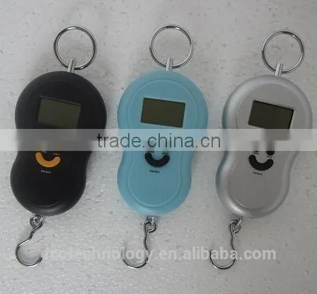 3.5$ Portable LCD Display 50KG/10G Digital Luggage Hook Electronic Weight Scale photo-6