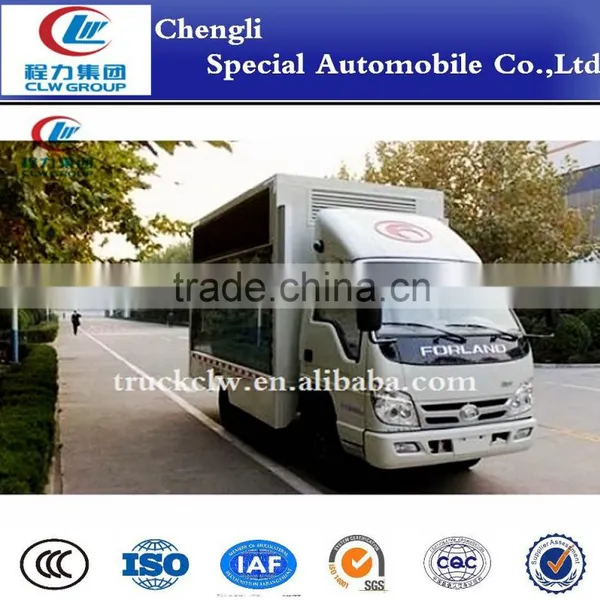Foton Led Mobile Stage Truck Mobile Advertising 3-side Screen Truck for Sale photo-2