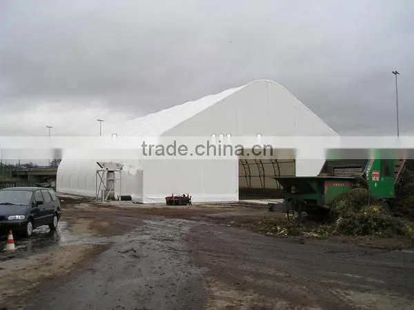 Trussed Fabric Warehouse Tent , Prefabricated Storage Shelter, Fabric Building for Storage photo-2