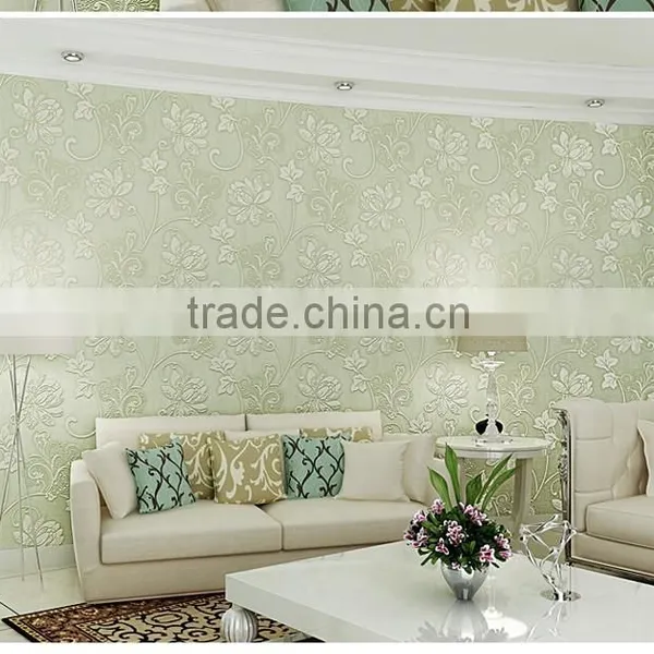 PVC Waterproof Deep Embossed Wallpaper for Living Room photo-4