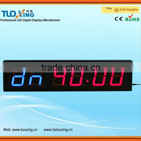 High Quality 4 Inch 6 Digit LED Digital Wall Clock Timer photo-2