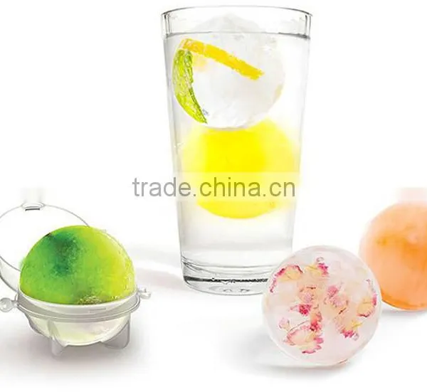 4pcs/set Plastic Novelty Lovely Round Ball Tray Mold Mould Party Bar Ice Cube Maker Ice Ball Tools photo-4