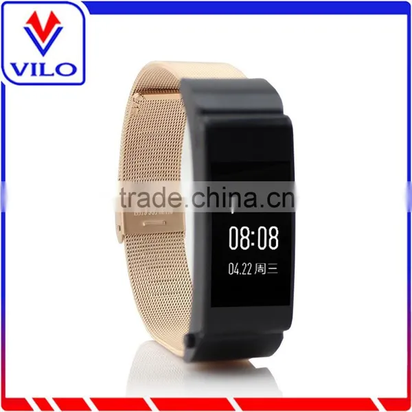 OEM Logo Branding Grid Style Stainless Steel Watch Strap for HUAWEI Talk Band B2 photo-3