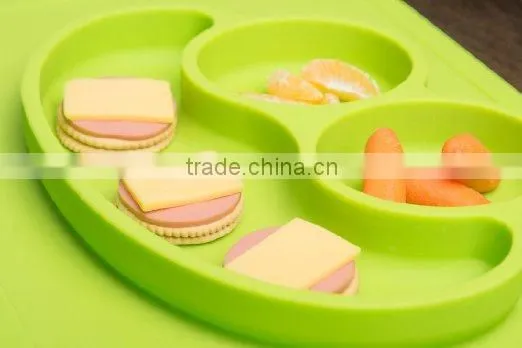 Custom Food Grade Baby Silicone Placemat Plate photo-6