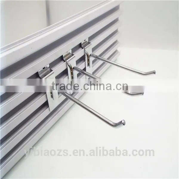 Display Wire Hanging Hook Slatwall Metal Euro Hooks photo-2
