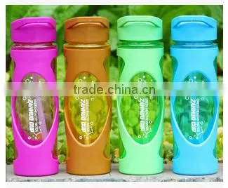 New Product Kids Plastic Water Bottle Plastic Sport Botter With Straw