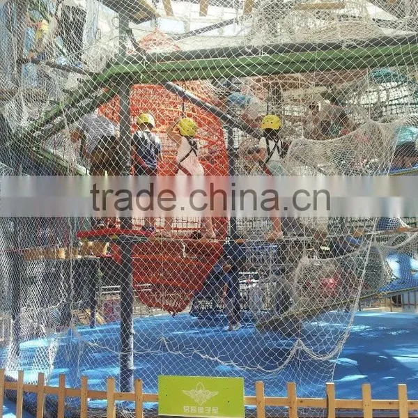 2015 New Indoor High Obstacle Ropes Course, Hot-sale Adventure Course, Indoor Playground Equipment Quality Choice photo-3