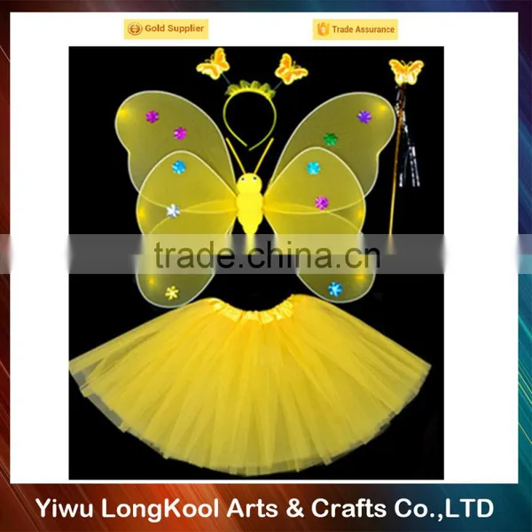 Factory Direct Sale Girls Party Wings Colorful Butterfly Wings Costume photo-2