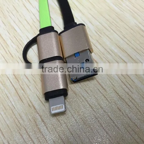 Multi-function Noodle Micro Usb Charging Cable/New Style Micro Usb Charging Cable for All Android Version and IOS System photo-3