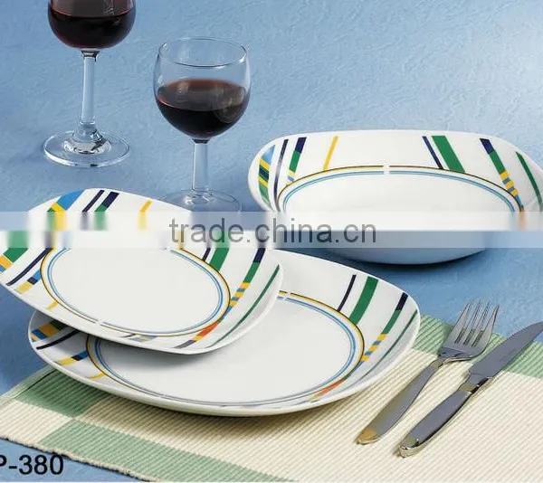 18Pcs High Quality Square Fine Porcelain Dinner Sets for Kitchen Wares photo-6