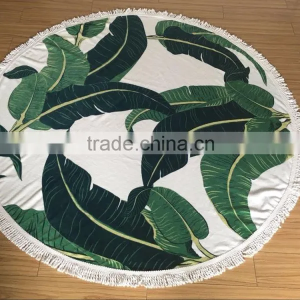 Made in Turkey 150 cm Round Beach Towel With Tassels From Factory, Australian the Beach People Roundie