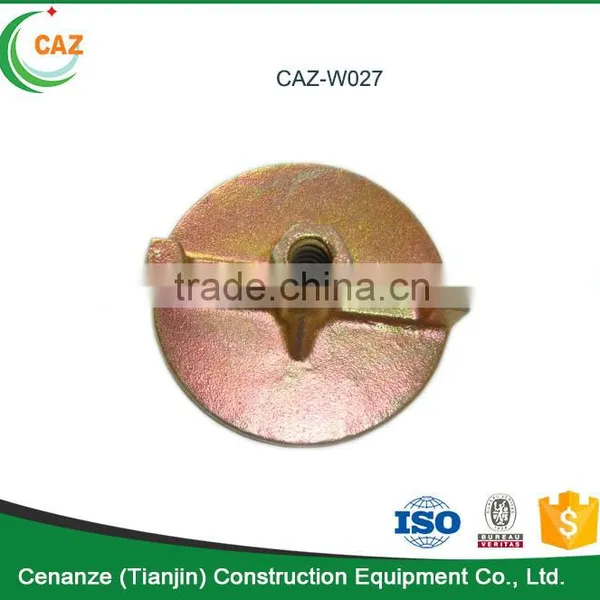 Galvanized Cast Iron Round Plate Nut for 15/17mm Tie Rod photo-3