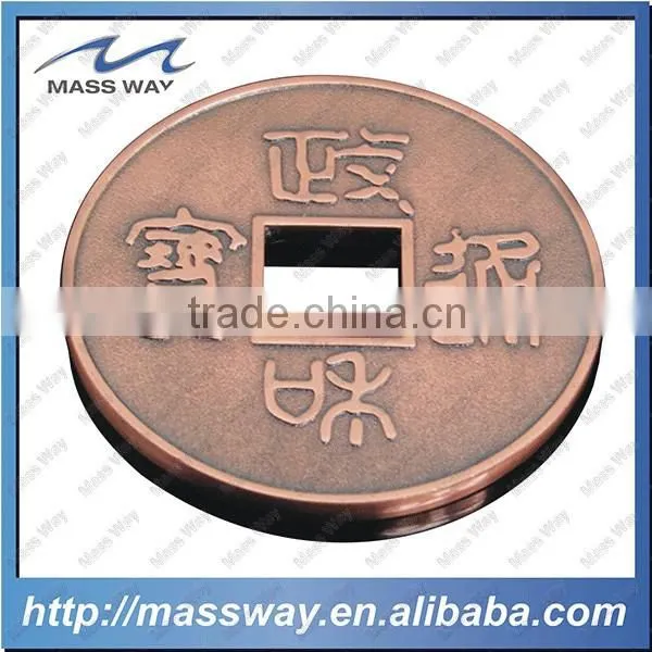 Souvenir Old Color Custom Collection 3D Antique Brass Coin photo-2