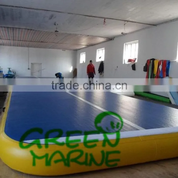 Green Inflatable Brand 12m Long Gymnastics Air Tumble Track photo-2