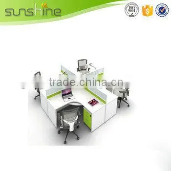 China Wholesale Open Space Office Workstation Office Laminated Partition Wall photo-5