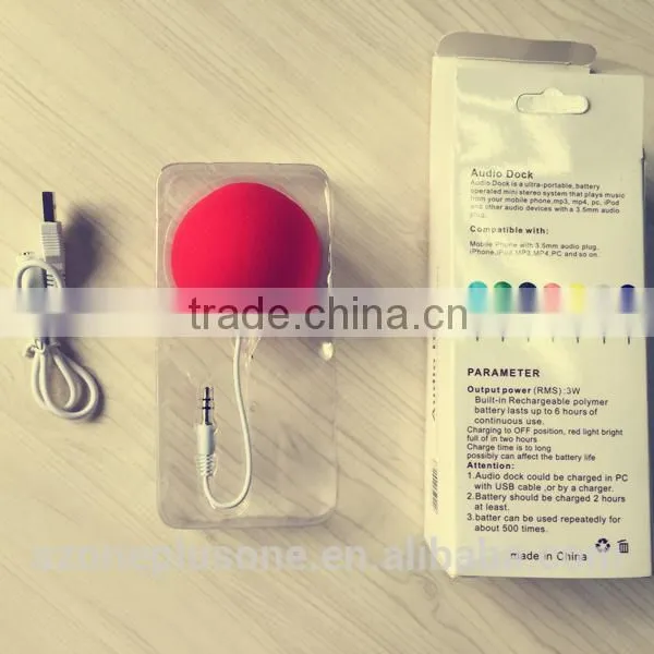 Mini Portable Speaker Ballon Speaker for IPhone/Samsung With Soft Sponge photo-5