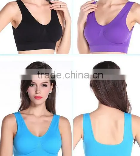 Women's Gym Yoga Running Boxing Active High Control Support Wireless Comfort Bra photo-4