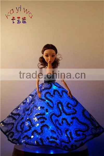 Multicolor LED Dolls for Little Girls / Flashing Party & Wedding Supplies