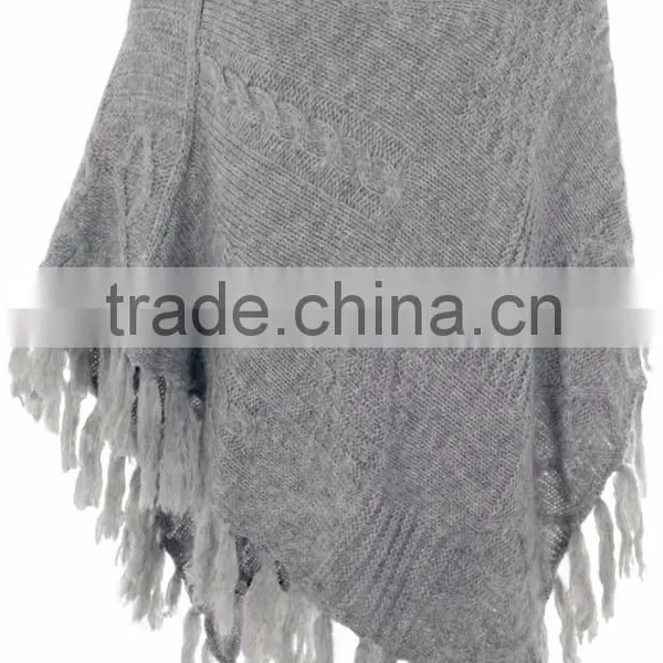 Women Knitted Trendy Winter Ponchos Turkish Knitwear Supplier in Turkey Ladies Sweater Pullover Blouse Cardigan Made in Turkey photo-5