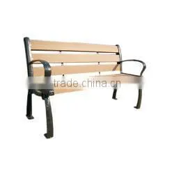 Wood Dining Bench Anti-fading Composite Wood Patio Benches Outdoor Wood Couch photo-2