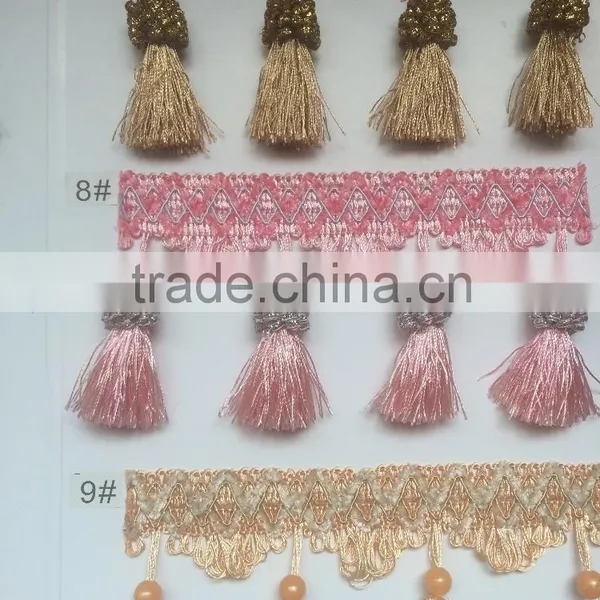 [YZLACE] Tassels Lace Curtains Wholesale 10014 photo-3