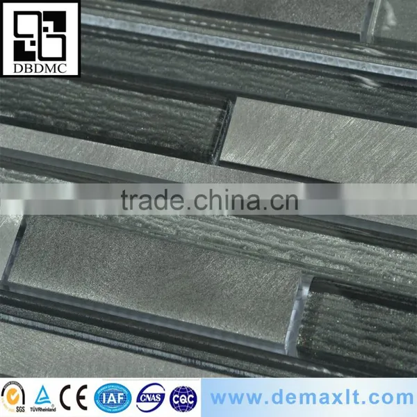 Cheap Mosaic Tile Price , Custom Square Glass Metal Mosaic photo-2