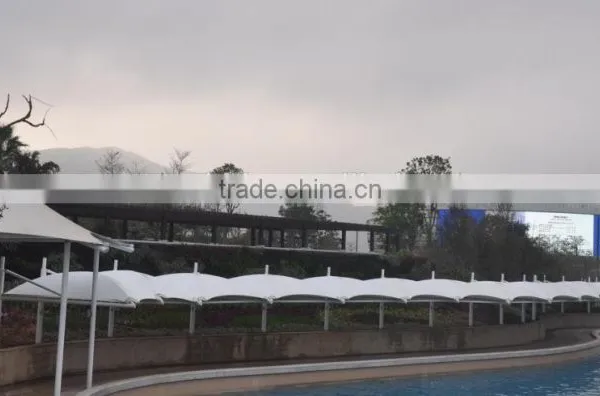 PVDF Tensile Fabric Architecture Membrane Structure for Walkway Cover photo-2