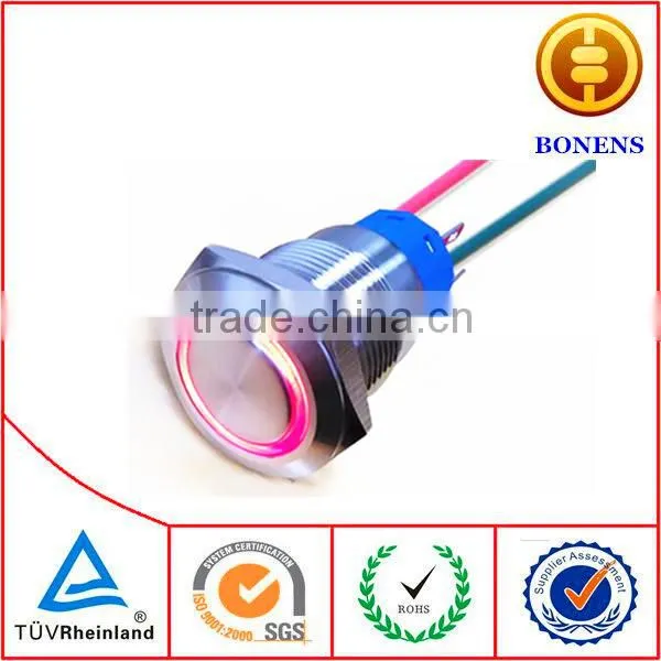 2014 New Hot Sale 19mm Metal Push Button Switch With LED Manufacture China photo-3