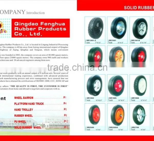 Wheelbarrow Tyre, Wheel Barrow Tire, Wheel Barrow Rubber Tire 400-8 4pr Wheelbarrow Tyre photo-2