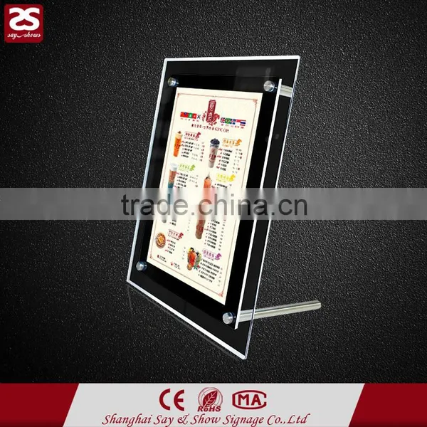 Factory Direct Sale LED Light Box Crystal Picture Frame Advertising Store Signboard photo-2