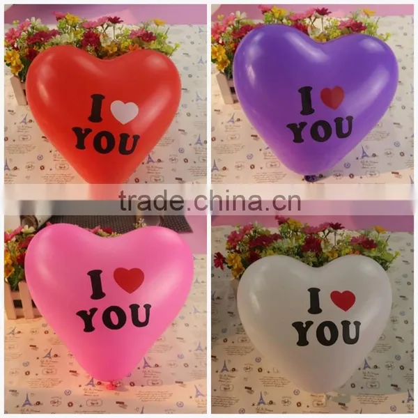 12 Inch Standard Color Heart Shape Latex Balloon of Party Supplies photo-4