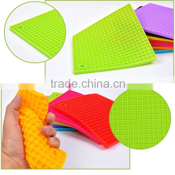 Square Shape Placemat Heat Resistant Silicone Dinner Table Coaster photo-3